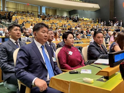Монгол Улсын Ерөнхийлөгч У.Хүрэлсүх НҮБ-ын Ерөнхий Ассамблейн 77 дугаар чуулганы Ерөнхий санал шүүмжлэлийн нээлтэд оролцлоо