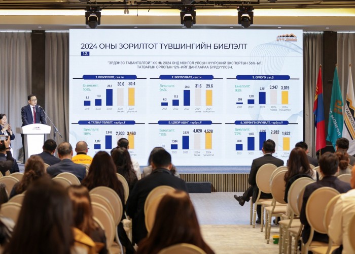 2024 он "Эрдэнэс Тавантолгой" компанийн түүхэд хамгийн өндөр ашиг, орлоготой жил болжээ