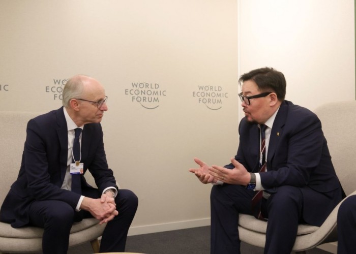 Ерөнхий сайд Г.Занданшатар Швейцарын Холбооны Улсын Ерөнхийлөгчтэй Давос хотноо уулзав