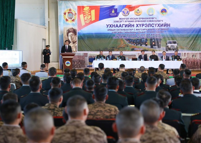 Монгол Улсын Ерөнхийлөгч, Зэвсэгт хүчний Ерөнхий командлагч У.Хүрэлсүх Зэвсэгт хүчний 123 дугаар ангид ажиллалаа