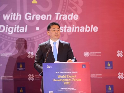 Монгол Улсын Ерөнхийлөгч У.Хүрэлсүх: Ногоон болон цахим худалдаа, экспортыг хөгжүүлэх нь чухал байна