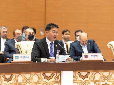 Монгол Улсын Ерөнхийлөгч У.Хүрэлсүх ШХАБ-ын гишүүн орнуудын Төрийн тэргүүн нарын зөвлөлийн өргөтгөсөн хуралдаанд үг хэллээ