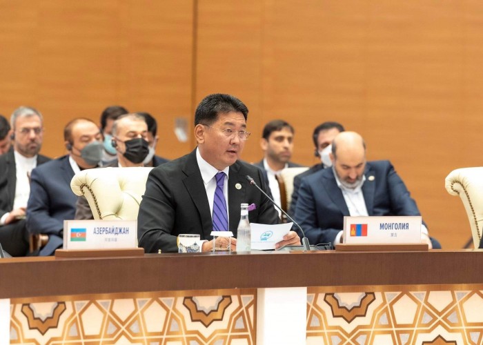 Монгол Улсын Ерөнхийлөгч У.Хүрэлсүх ШХАБ-ын гишүүн орнуудын Төрийн тэргүүн нарын зөвлөлийн өргөтгөсөн хуралдаанд үг хэллээ
