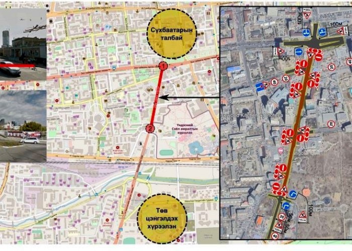 Төв шуудангийн уулзвараас Энхтайваны гүүр хүртэлх замыг хааж, хучилт хийнэ