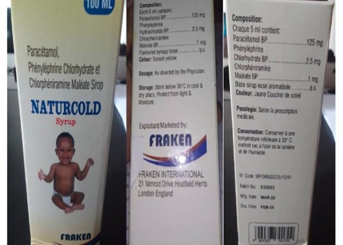Naturcold гэх сироп нь хүний биед хортой учир зах зээлд худалдаалагдаж байвал Эм, эмнэлгийн хэрэгслийн хяналт, зохицуулалтын газарт хандаарай