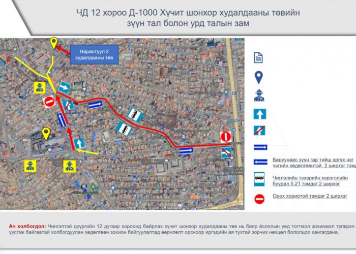 Энэ амралтын өдрүүдээр “Хүчит шонхор” захын замыг нэг чигийн хөдөлгөөнд оруулна