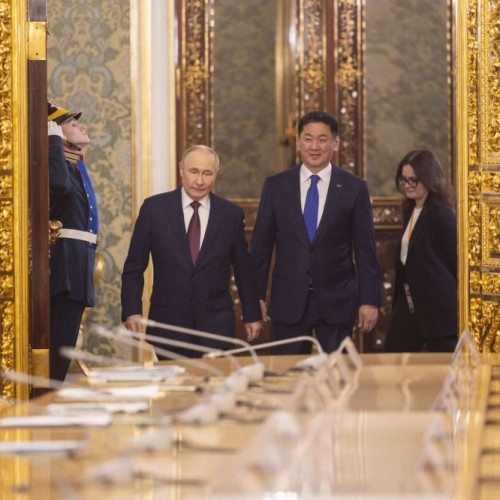 Ерөнхийлөгч У.Хүрэлсүх, ОХУ-ын Ерөнхийлөгч В.В.Путин нар албан ёсны уулзалт хийлээ